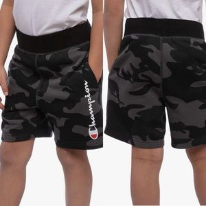 Champion Youth Boys Black Camo French Terry Shorts Size XS (5-6)
